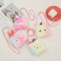 Cartoon Plush Unicorn Shoulder Childrens Coin Purse  Nhae411602