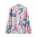 Lapel Singlebreasted Retro Flower Printed Shirt Nham415263