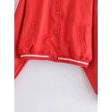 Fashion Ribbed Side Small Standup Collar Baseball Jacket Nham415268