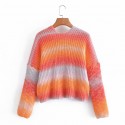 Fashion Blooming Knit Vneck Singlebreasted Sweater Nham415269