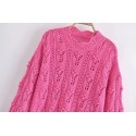 Autumn Ballshaped Decorated Knitted Sweater Nham415279