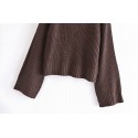 Fashion Vneck Trumpet Sleeve Pullover Sweater Nham415325