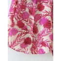 Leaves Printed Tropical Style Blouse Nham415348