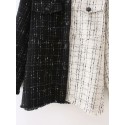 Black And White Color Matching Fashion Jacket Nham415357