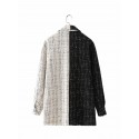 Black And White Color Matching Fashion Jacket Nham415357