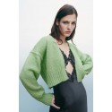 Solid Color Knitted Cardigan Jacket Nham415377