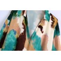 Autumn Color Graffiti Print Fashion Blouse Nham415388