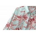 Flower Printing Loose Singlebreasted Shirt Nham415392