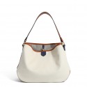 Fashion Largecapacity Canvas Oneshoulder Contrast Color Tote Bag Nhasb412493