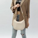 Simple Fashion Solid Color Half Moonshaped Shoulder Bag Nhasb412497