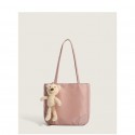 Fashion Solid Color Bear Largecapacity Shoulder Tote Bag Nhasb412498