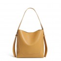 Fashionable Bucket Large Capacity Solid Color Shoulder Handbag Nhasb412500