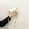  Fashion Mini Solid Color Lock Messenger Chain Bag Nhasb412502