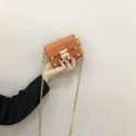  Fashion Mini Solid Color Lock Messenger Chain Bag Nhasb412502