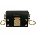  Fashion Mini Solid Color Lock Messenger Chain Bag Nhasb412502