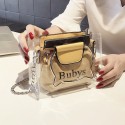 Fashion Mini Shoulder Messenger Chain Transparent Jelly Bag Nhasb412511