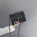 Retro Small Black Messenger Rhombus Chain Bag Nhasb412514