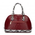 Fashion Vintage Crocodile Pattern Patent Leather Shoulder Bag Nhasb412515