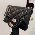 Simple Fashion Rhombus Chain Solid Color Messenger Bag Nhav407533