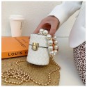 Fashion Pearl Chain Mini Woven Messenger Bag Nhav412396