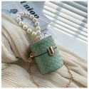 Fashion Pearl Chain Mini Woven Messenger Bag Nhav412396