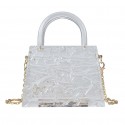 Fashion Pearl Chain Mini Woven Messenger Bag Nhav412396