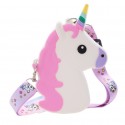 Cute Unicorn Childrens Silicone Messenger Bag Nhav412400