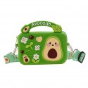 Cartoon Avocado Childrens Silicone Coin Purse Messenger Bag Nhav412401