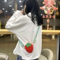 Childrens Strawberry Pineapple Coin Purse Silicone Messenger Bag Nhav412404