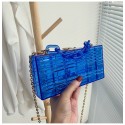 Fashion Acrylic Oneshoulder Messenger Color Small Square Bag Nhav412417