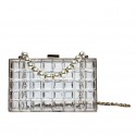 New Fashion Acrylic Rhombus Oneshoulder Transparent Jelly Bag Nhav412419