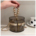 Fashion Acrylic Transparent Box Small Ball Chain Oneshoulder Bag Nhav412421