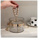 Fashion Acrylic Transparent Box Small Ball Chain Oneshoulder Bag Nhav412421