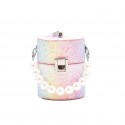 New Fashion Color Pearl Chain Mini Messenger Bag Nhav412423