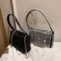 Fashion Inlaid Rhinestone Thin Chain Messenger Bag Nhav412424