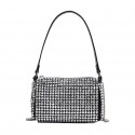 Fashion Inlaid Rhinestone Thin Chain Messenger Bag Nhav412424