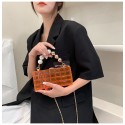 Fashion Transparent Pearl Chain Single Shoulder Acrylic Bag Nhav412426