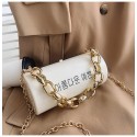 Fashion Small Cylinder Color Transparent Chain Messenger Bag Nhav412427