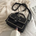 Korean Fashion Contrast Color Small Square Messenger Bag Nhav412429