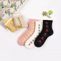 Korean Threedimensional Lace Fruit Tube Cotton Socks  Nhbf415210