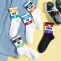 New Style Fashion Letter Polyester Cotton Tube Socks  Nhbf415211