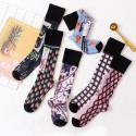 New Cartoon Hit Color Long Tube Cotton Socks  Nhbf415212