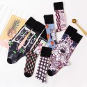 New Cartoon Hit Color Long Tube Cotton Socks  Nhbf415212