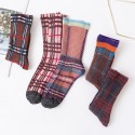 New Style Korean Style Hit Color Combed Cotton Long Tube Socks Nhbf415214