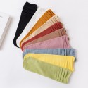 New Solid Color Long Tube Combed Cotton Socks  Nhbf415218