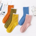 New Style Medium Tube Plush Lace Combed Cotton Socks  Nhbf415220