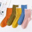 New Style Medium Tube Plush Lace Combed Cotton Socks  Nhbf415220