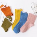 New Style Medium Tube Plush Lace Combed Cotton Socks  Nhbf415220