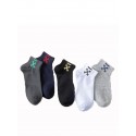 New Contrast Color Combed Cotton Short Boat Socks  Nhbf415228