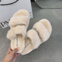 Winter Flatbottom Fur Flipflops Nhca415424